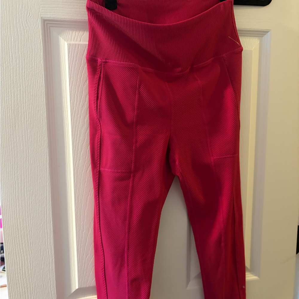 Vibrant Pink High-Waisted Leggings